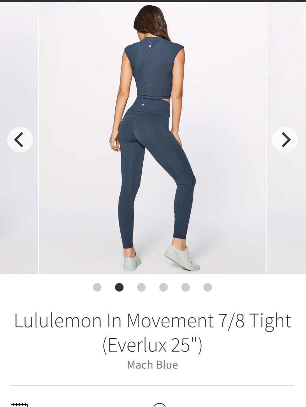 Lululemon In Movement 7/8 Everlux High-Rise Leggings Size 8 - Picture 9 of 11
